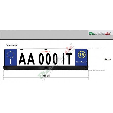 SENSORI di PARCHEGGIO con TELECAMERA supporto targa portatarga 