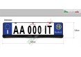SENSORI di PARCHEGGIO con TELECAMERA supporto targa portatarga 