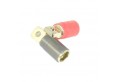 PRT0.1 Coppia di terminali ad anello 0AWG 50mm placcati in oro