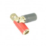 PRT0.1 Coppia di terminali ad anello 0AWG 50mm placcati in oro