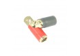 PRT4.1 Coppia di terminali ad anello 4AWG 20mm placcati in oro