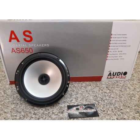 AUDIO SYSTEM COASSIALE 2 VIE AS650 DA 16,5 CM