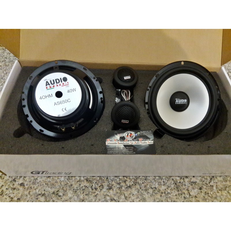 AUDIOSYSTEM AT650C By STEG KIT 2 VIE WOOFER TWEETER CROSSOVER > MADE IN ITALY 
