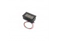 VOLTOMETRO DISPLAY ROSSO LED INCASSO 12V